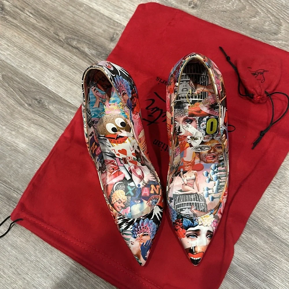 Limited Edition Christian Louboutin Hot Chick Scallop Pointed Toe Pump- SZ 40 - Picture 13 of 13